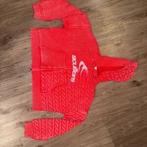 Scuffers Red Hooded Jacket with Logo